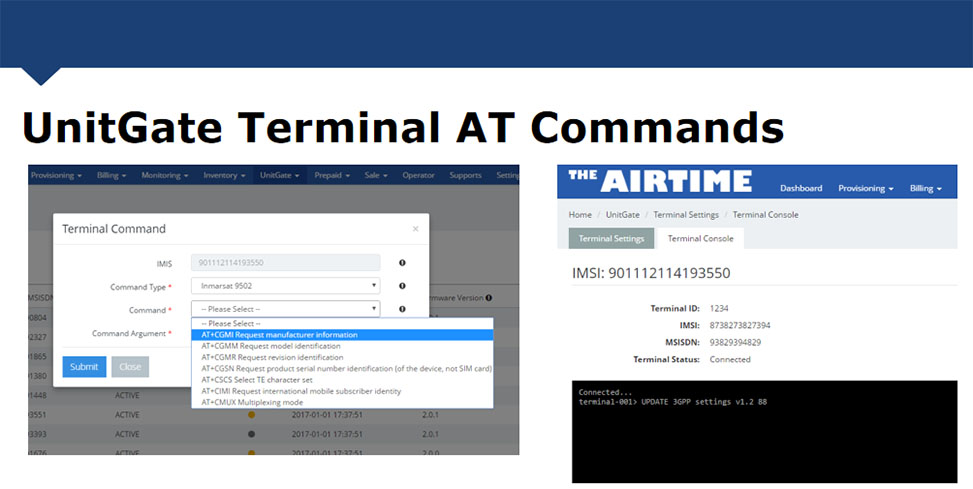 Inmarsat Satellite AT commands